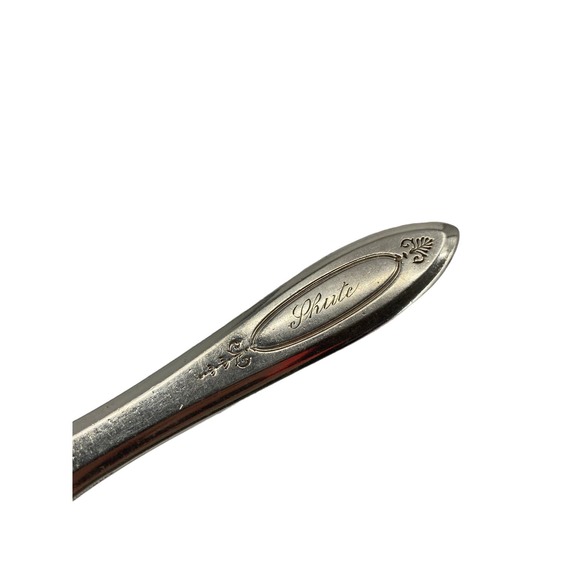 Set 6 ADAM Oneida Community Plate ADAM silverplate table butter knife Monogramed - Picture 3 of 3